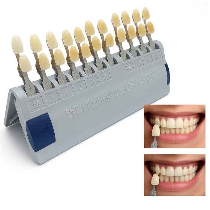 Guida Colore Dentale – 16 o 29 Toni per Sbiancamento e Confronto