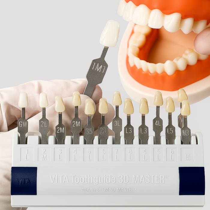 Guida Colore Dentale – 16 o 29 Toni per Sbiancamento e Confronto