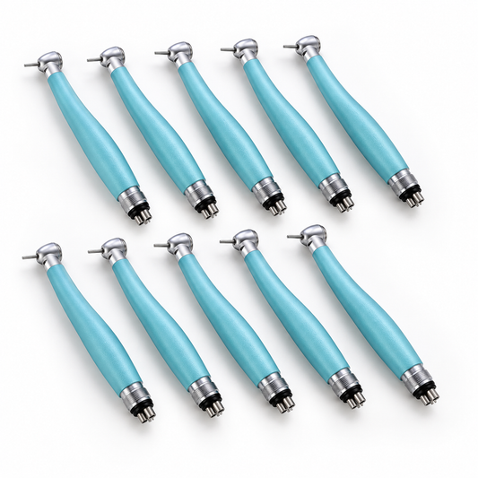 Set di 10 manipoli dentali ad alta velocità color turchese