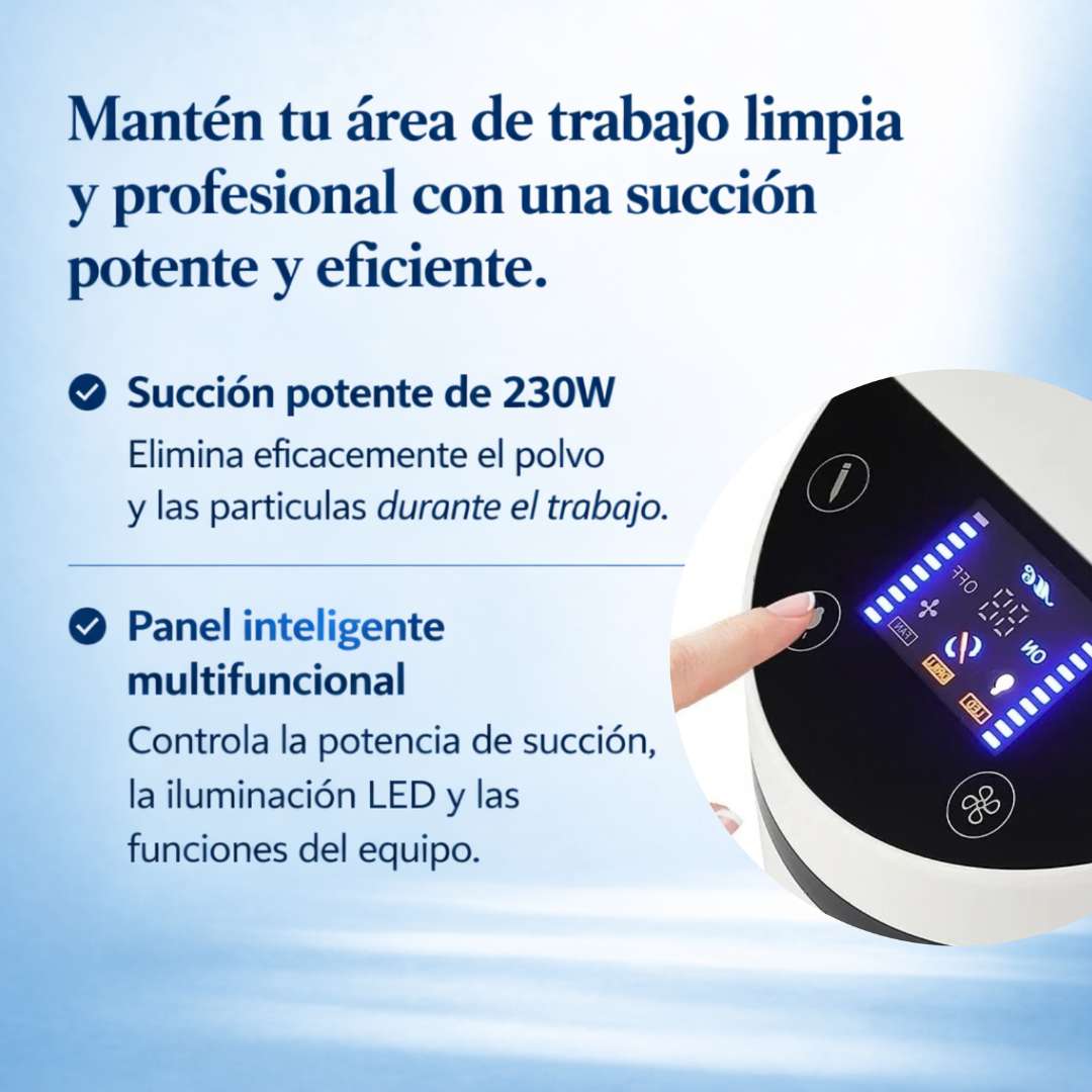 Aspiratore Turbo da 230 W Ultra Potente con Aspirazione a 35.000 RPM e Luce LED