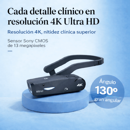 Telecamera Video Portatile 4K con Telecomando per Riprese in Prima Persona per Procedure Estetiche e Mediche