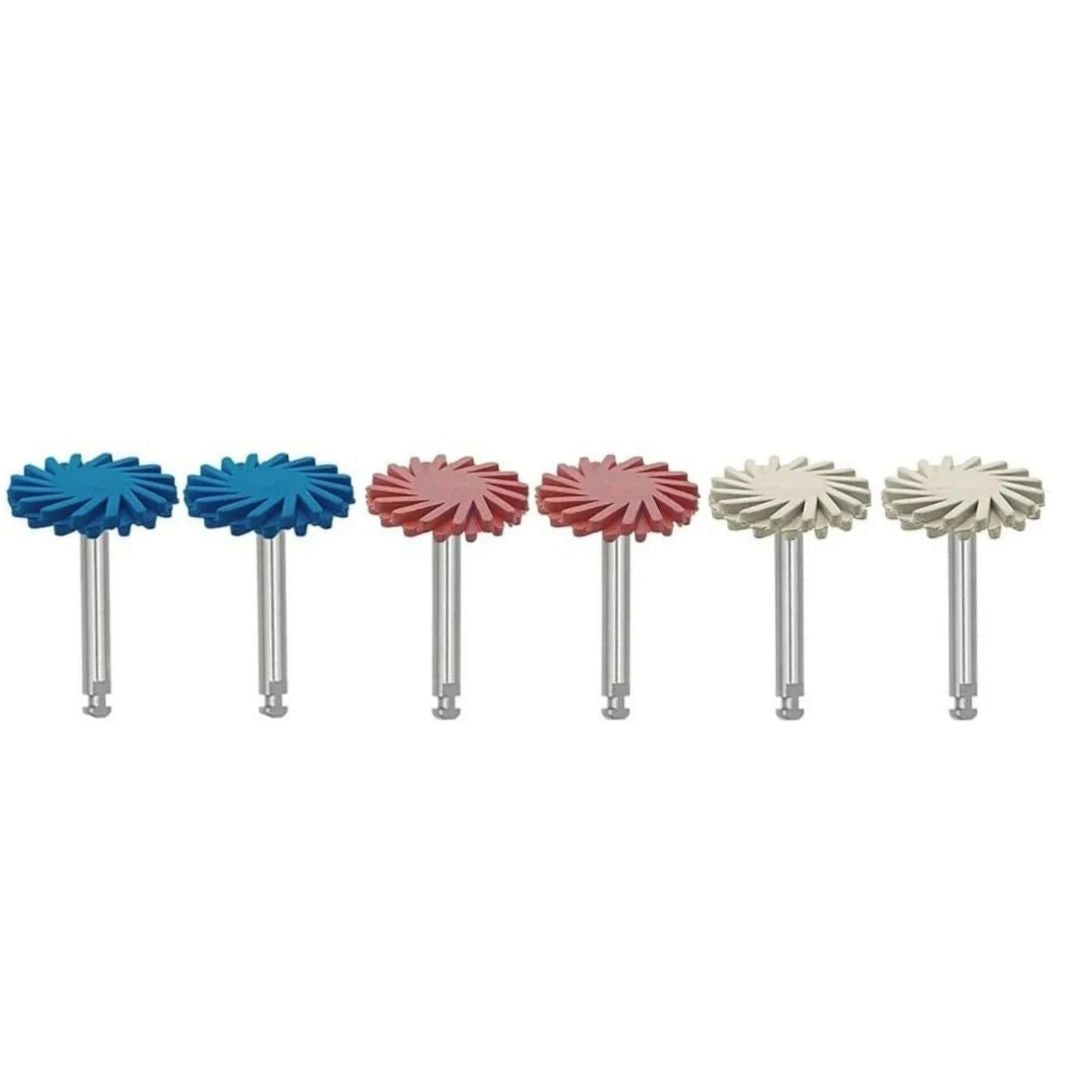 Sistema di Lucidatura Diamantata RA (bassa velocità) per Resina e Ceramica – 6 Pezzi