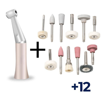 Manipolo Odontoiatrico a Bassa Velocità + Set di 12 Pezzi per Lucidatura