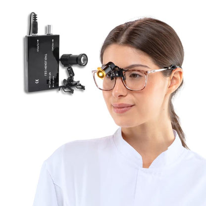 Lampada Frontale X1 con Supporto per l'utilizzo con Lenti D'ingrandimento o Occhiali