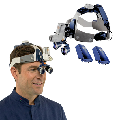 Lente d'Ingrandimento Pro Max con Lenti da 2,5x o 3,5x e Lampada da 80.000 Lumen