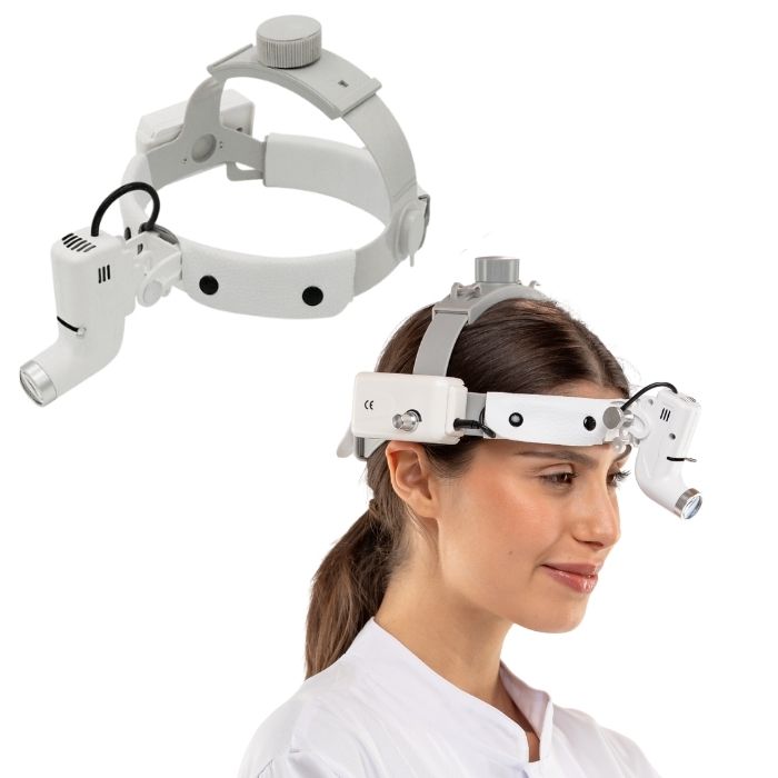 Lampada Frontale Medico Pro Vision ad Alta Potenza