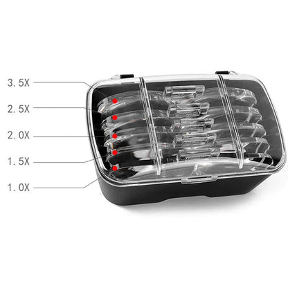 Lente d'Ingrandimento Z1 con 5 Diversi Ingrandimenti e 2 LED Regolabili 