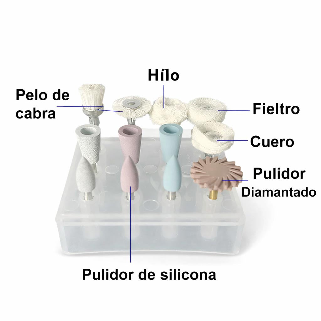 12 pezzi per lucidatura dentale – Contrangolo a bassa velocità