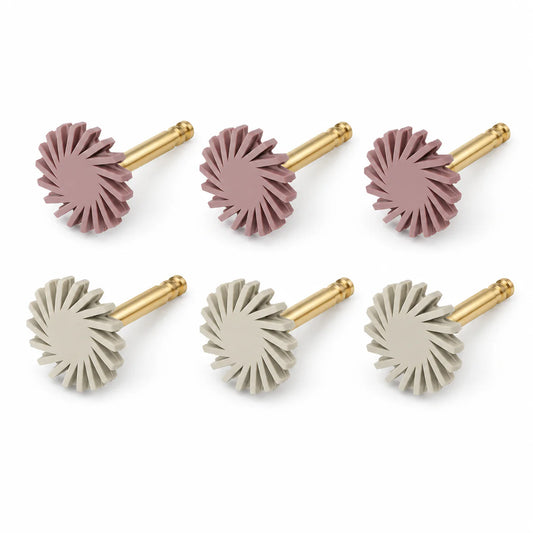 Sistema di Lucidatura in Silicone RA (bassa velocità) per Resina – 2 Fasi, 6 Pezzi