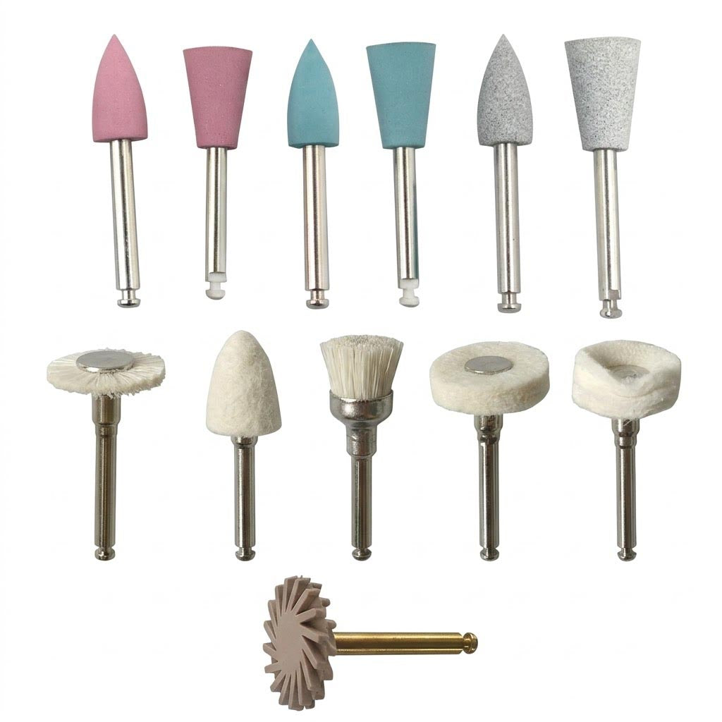 12 pezzi per lucidatura dentale – Contrangolo a bassa velocità