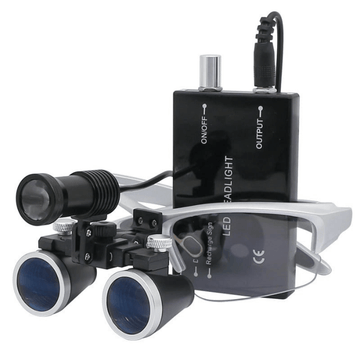 Lente d'Ingrandimento X1 con Lenti 2.5x o 3.5x e Lampada Frontale